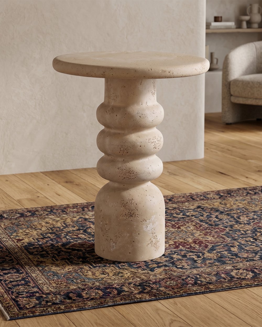 Stone End Table
