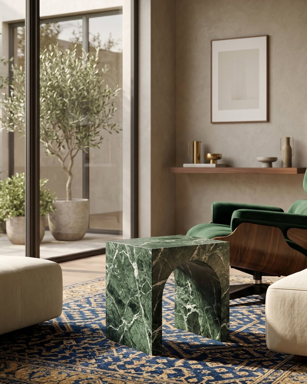 Green Marble Stand
