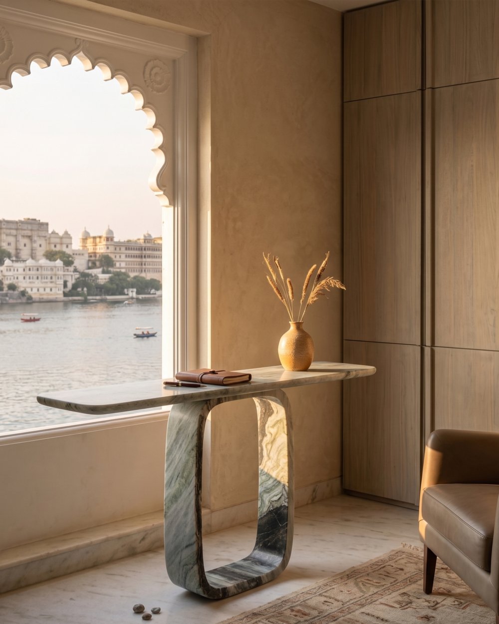 Fluted Monolith Table