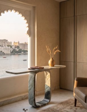 Fluted Monolith Table