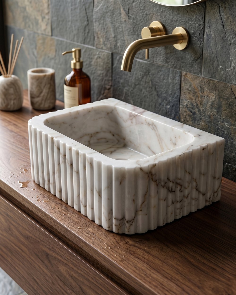 Opulence Ribbed Basin